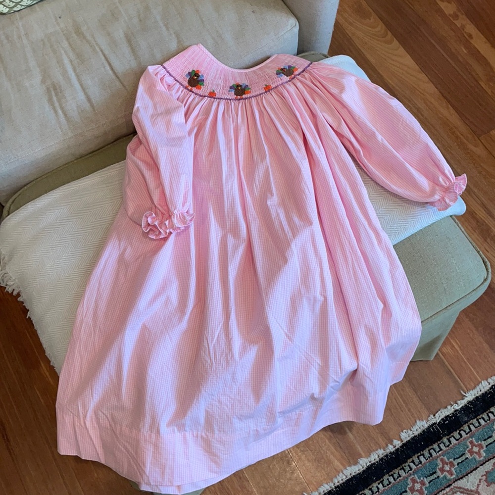 Smocked turkey dress